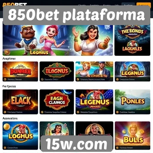 850bet plataforma oferece ampla variedade de jogos de cassino